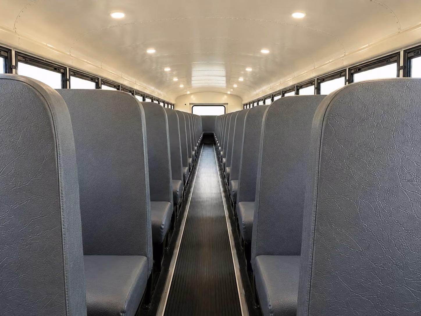 school bus inside